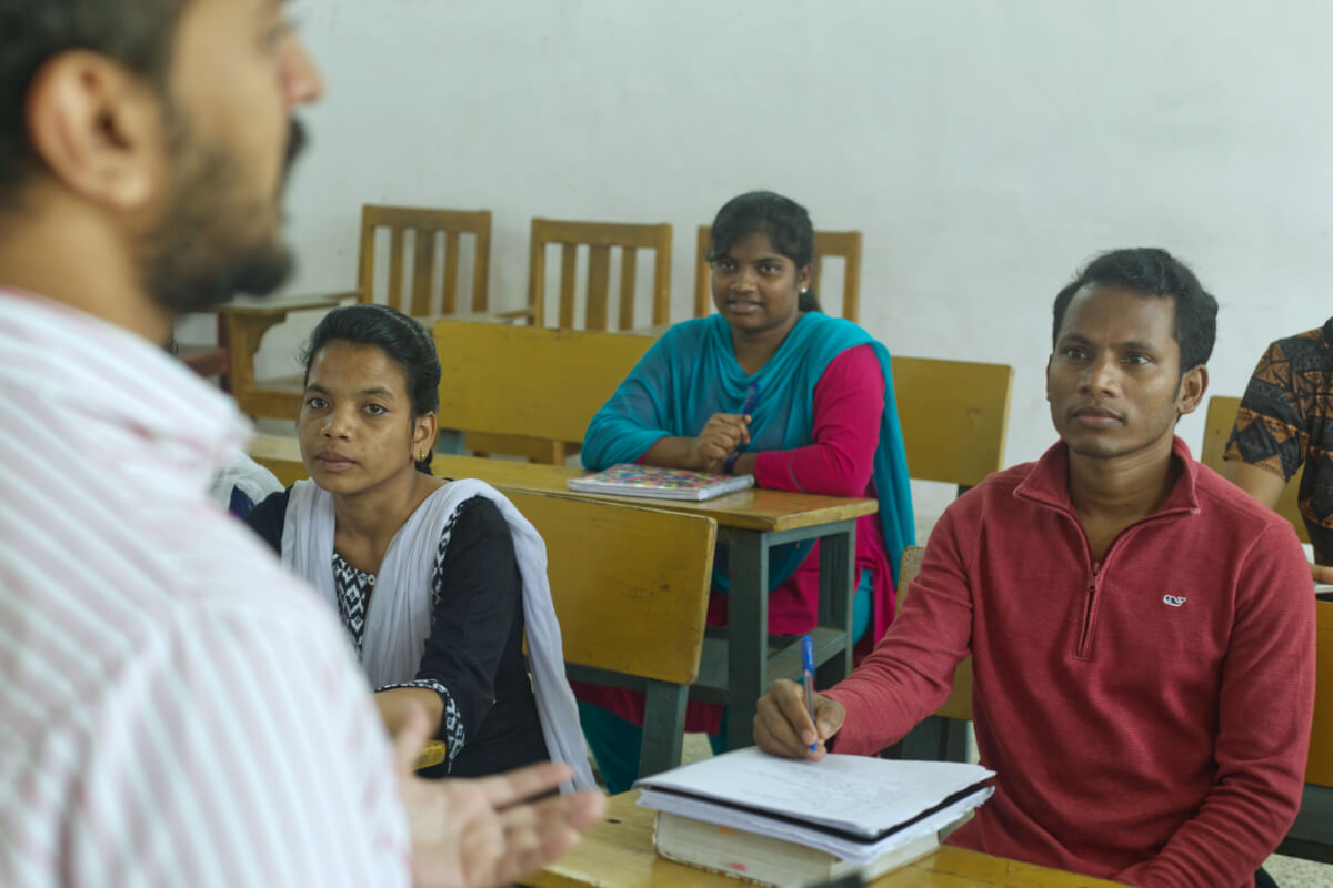 JMBC students attending lecture